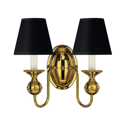 Hinkley Lighting Virginian Two Light Sconce Polished Brass 5124PB