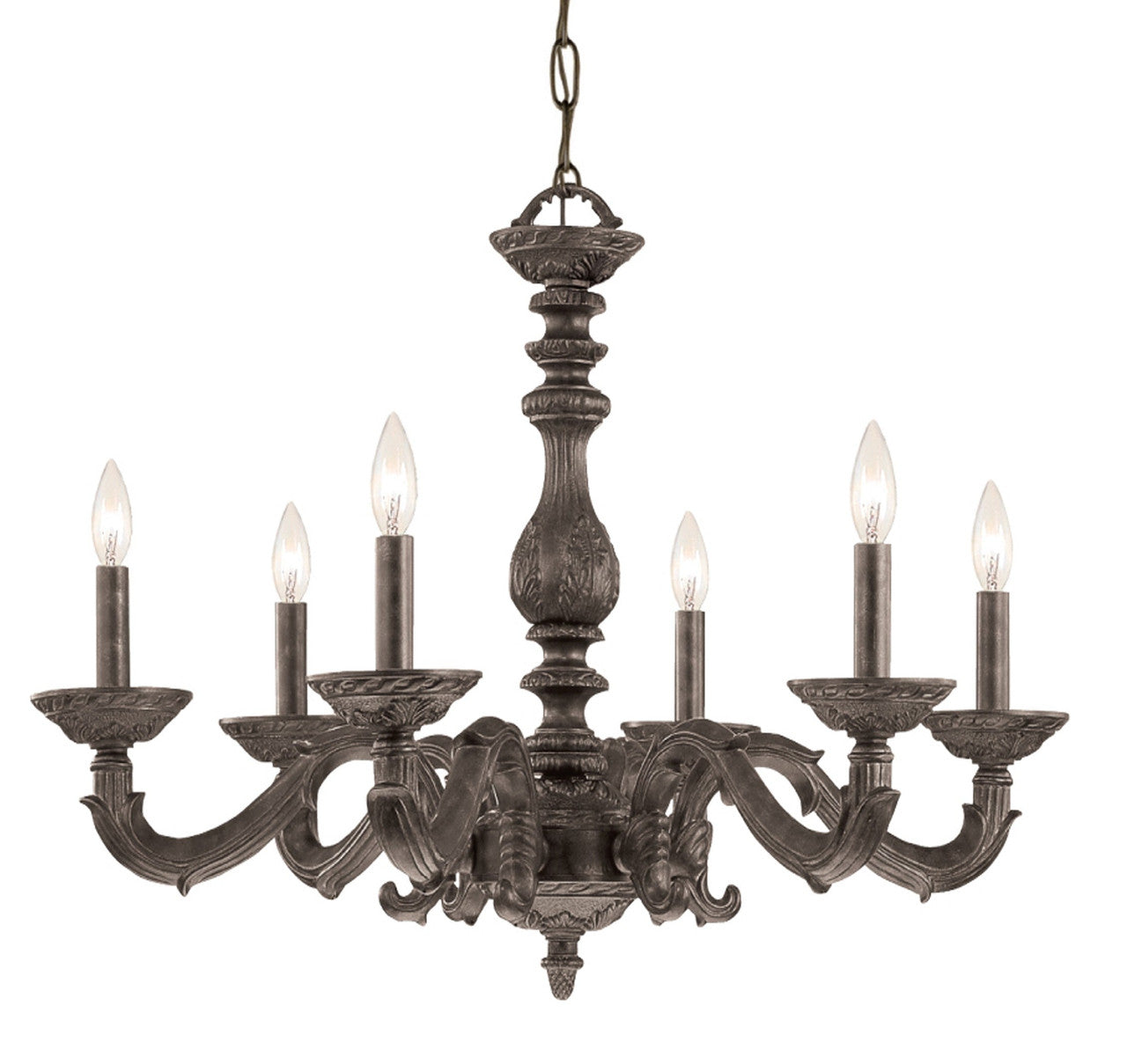 Crystorama Paris Market 6 Light Venetian Bronze Chandelier 5126-VB