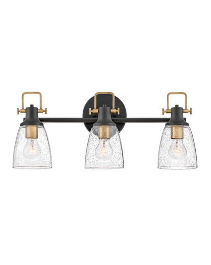 Hinkley Lighting Easton Three Light Vanity Black 51273BK