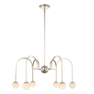 Kalco Bistro 6 Light Chandelier 512871PN