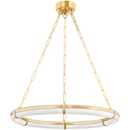 Hudson Valley Lighting Sennett Chandelier in Aged Brass 5130-AGB