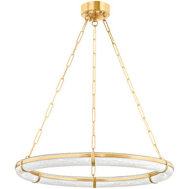 Hudson Valley Lighting Sennett Chandelier in Aged Brass 5130-AGB