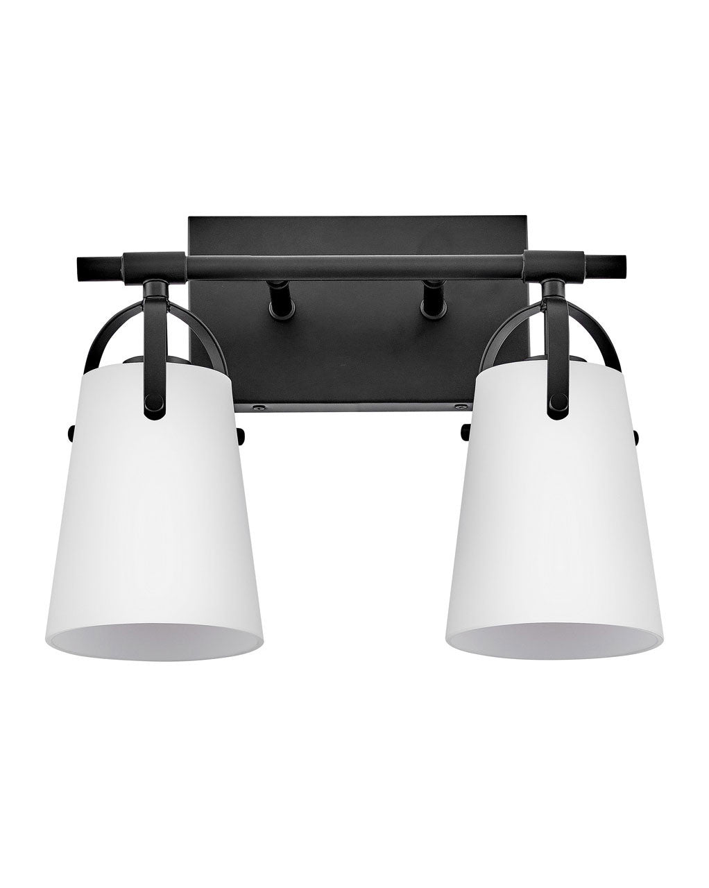 Hinkley Lighting Foster Small Two Light Vanity in Black 5132BK-OP