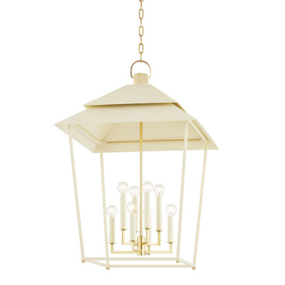 Hudson Valley Lighting Natick Lantern in Aged Brass 5138-AGB/SSD