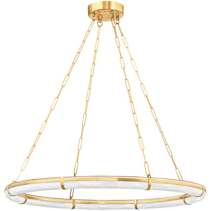 Hudson Valley Lighting Sennett Chandelier in Aged Brass 5142-AGB