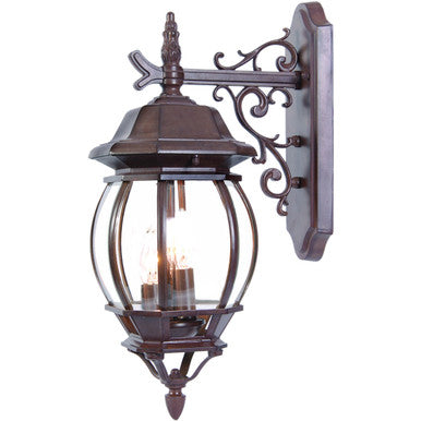 Acclaim Lighting Chateau 3-Light Burled Walnut Wall Light in Burled Walnut 5152BW