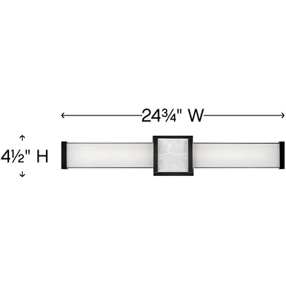Hinkley Lighting Pietra Medium LED Vanity Black 51582BK