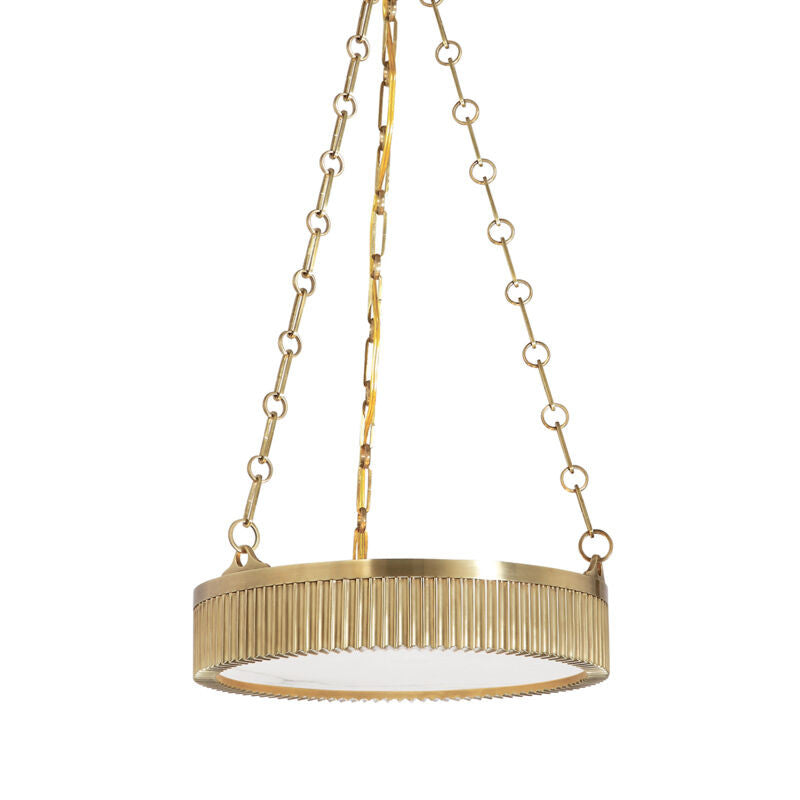 Hudson Valley Lighting Lynden Pendant in Aged Brass 516-AGB