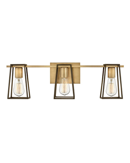 Hinkley Lighting Filmore Three Light Vanity Heritage Brass 5163HB