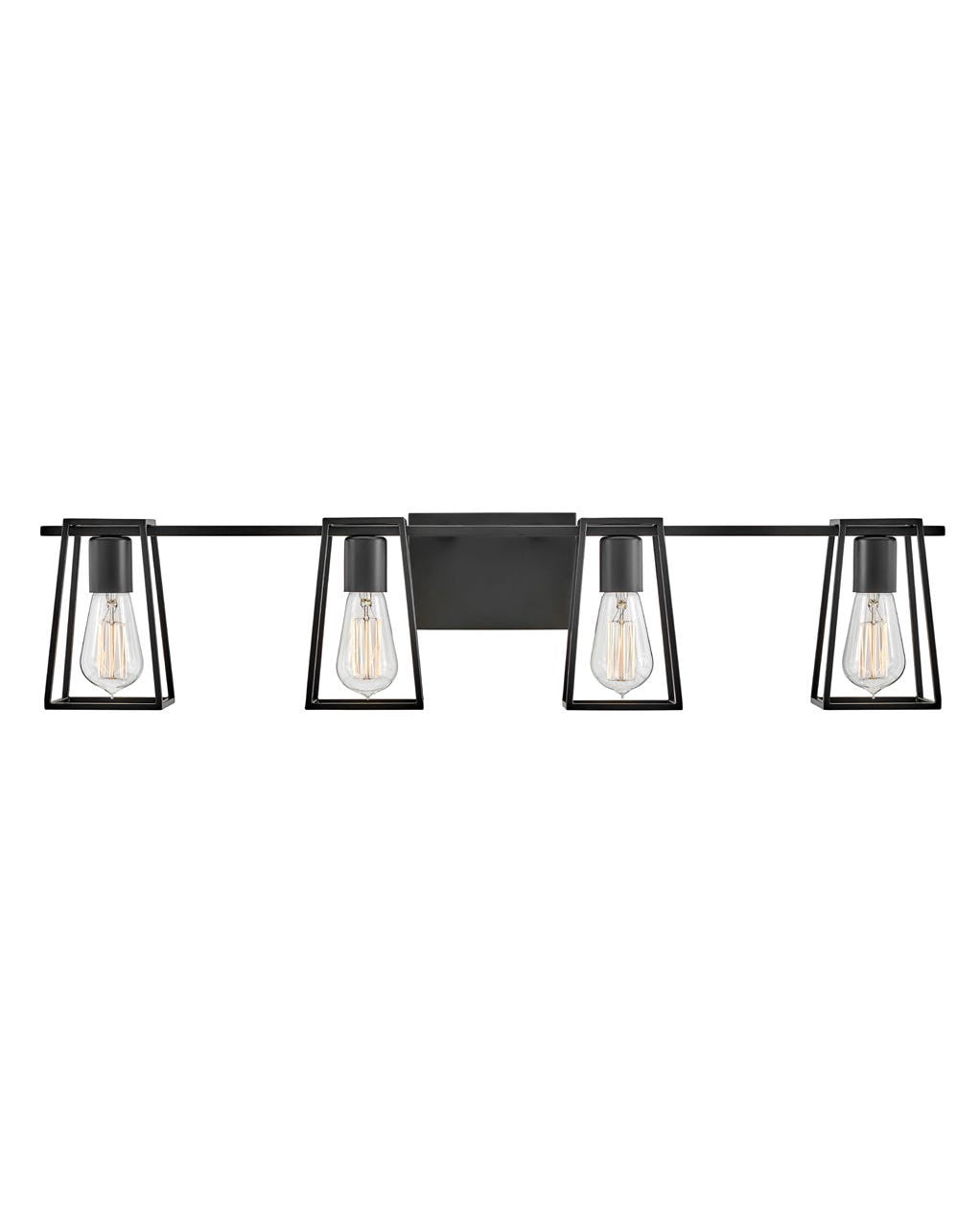 Hinkley Lighting Filmore Four Light Vanity in Black 5164BK