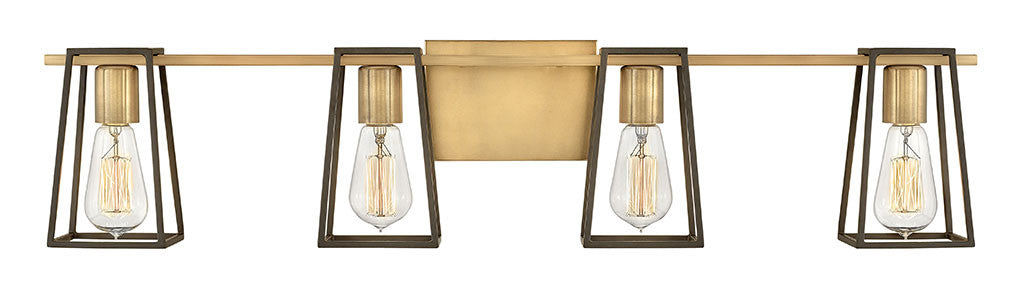 Hinkley Lighting Filmore Four Light Vanity Heritage Brass 5164HB