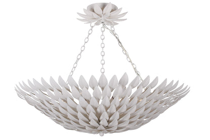 Crystorama Broche 6 Light Matte White Chandelier 517-MT