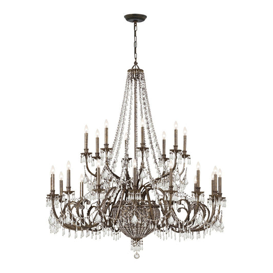 Crystorama Vanderbilt 29 Light English Bronze Chandelier 5170-EB-CL-MWP