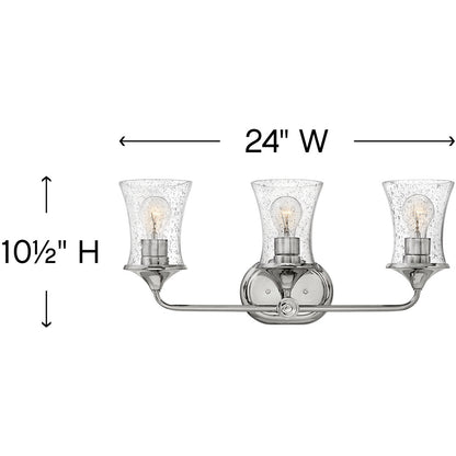 Hinkley Lighting Thistledown Three Light Vanity Polished Nickel 51803PN