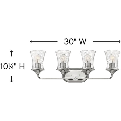 Hinkley Lighting Thistledown Four Light Vanity Polished Nickel 51804PN