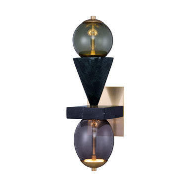 Kalco Demi Green Marble LED Wall Sconce 518721WB