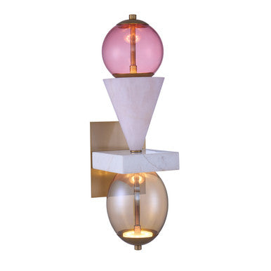 Kalco Demi Pink Jade LED Wall Sconce 518722WB