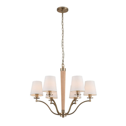 Kalco Curva 6 Light Chandelier 518971BCG