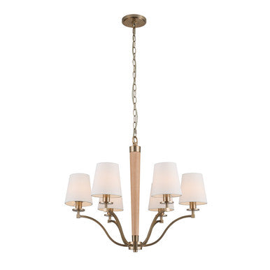 Kalco Curva 6 Light Chandelier 518971BCG