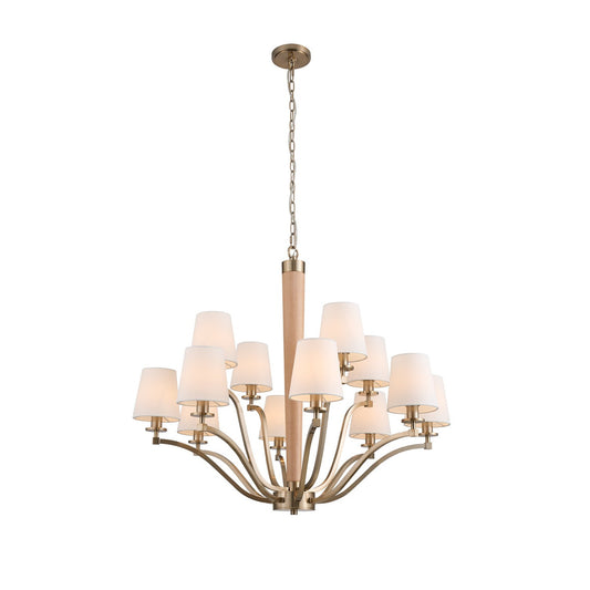 Kalco Curva 2 Tier Chandelier 518972BCG