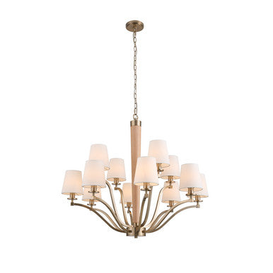 Kalco Curva 2 Tier Chandelier 518972BCG