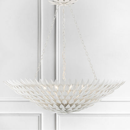 Crystorama Broche 8 Light Matte White Chandelier 519-MT