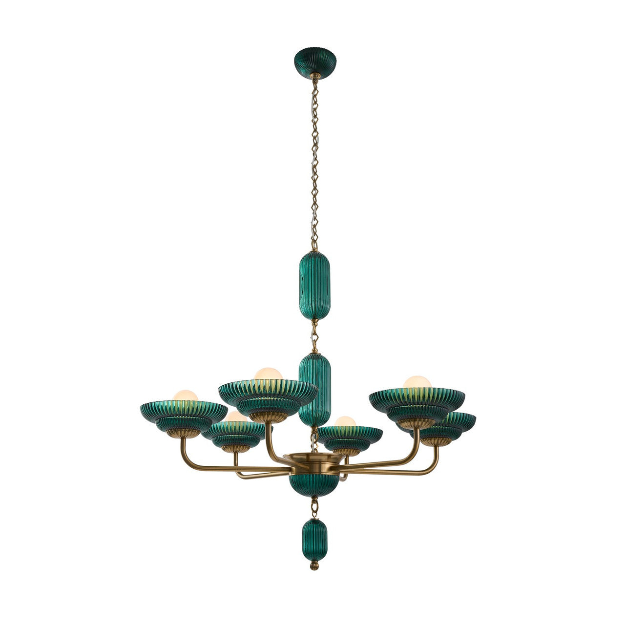 Kalco Verde 6 Light Chandelier 519671STB