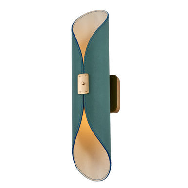 Kalco Cape LED Peacock Green Wall Sconce 519923STB