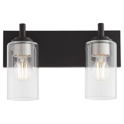 Quorum  Fallstaff 2 Light Vanity Wall Mount - Matte Black 5200-2-59