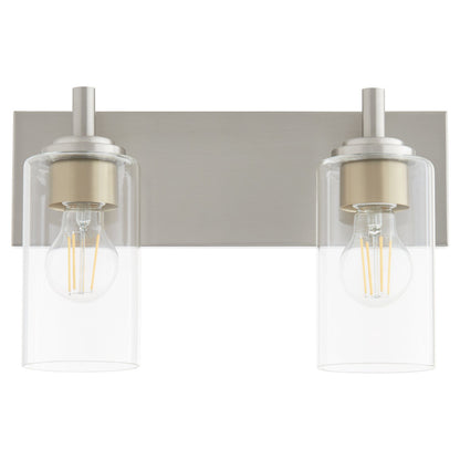 Quorum  Fallstaff 2 Light Vanity Wall Mount -Satin Nickel 5200-2-65