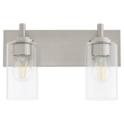 Quorum  Fallstaff 2 Light Vanity Wall Mount -Satin Nickel 5200-2-65