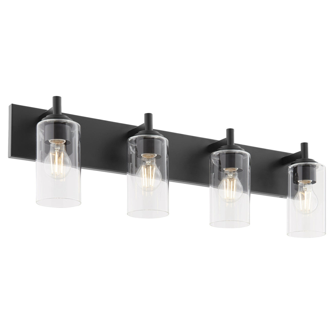 Quorum  Fallstaff 4 Light Vanity Wall Mount - Matte Black 5200-4-59