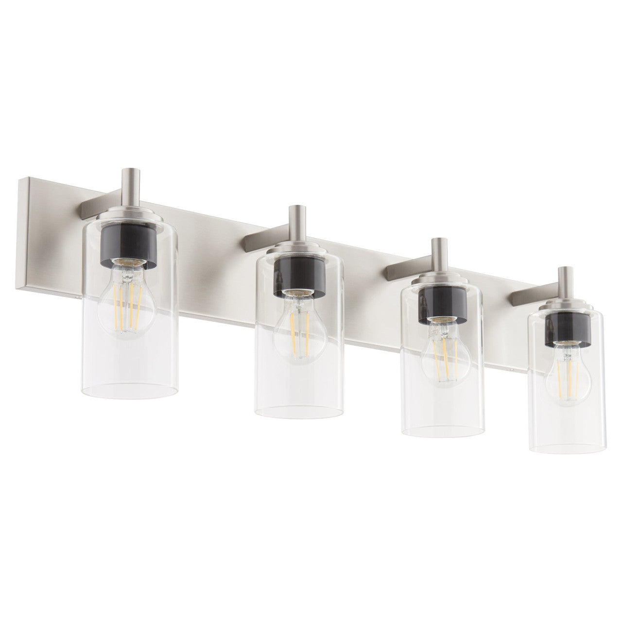 Quorum  Fallstaff 4 Light Vanity Wall Mount -Satin Nickel 5200-4-65