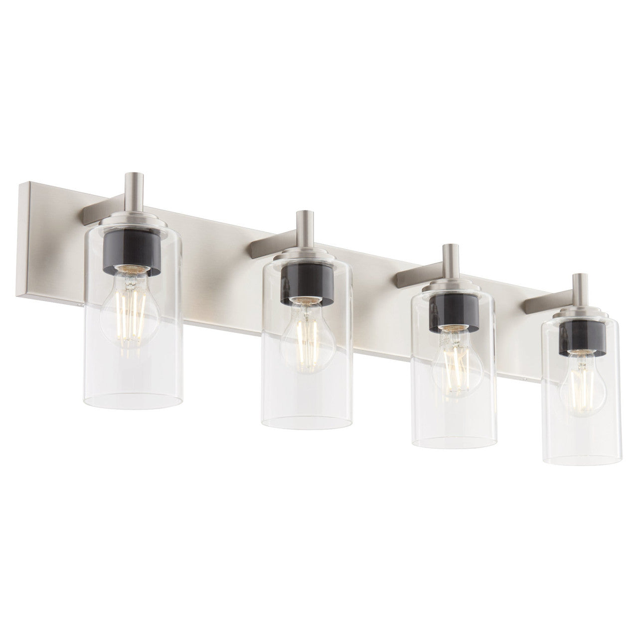 Quorum  Fallstaff 4 Light Vanity Wall Mount -Satin Nickel 5200-4-65