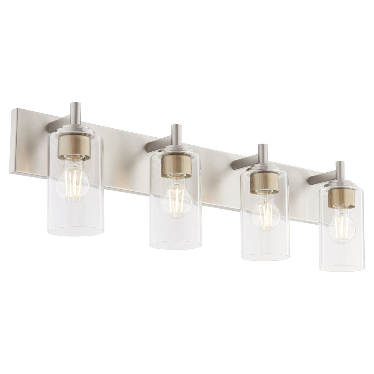 Quorum  Fallstaff 4 Light Vanity Wall Mount -Satin Nickel 5200-4-65