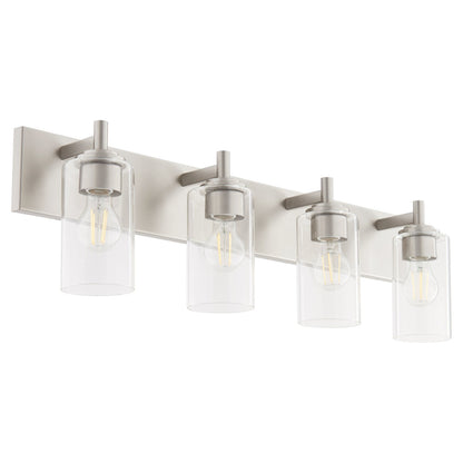 Quorum  Fallstaff 4 Light Vanity Wall Mount -Satin Nickel 5200-4-65