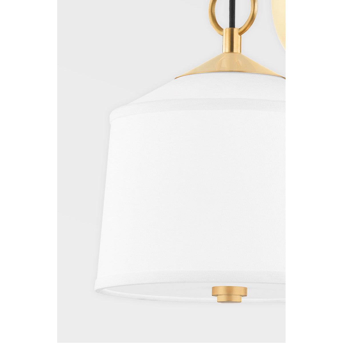 Hudson Valley Lighting White Plains Wall Sconce in Aged Brass 5200-AGB