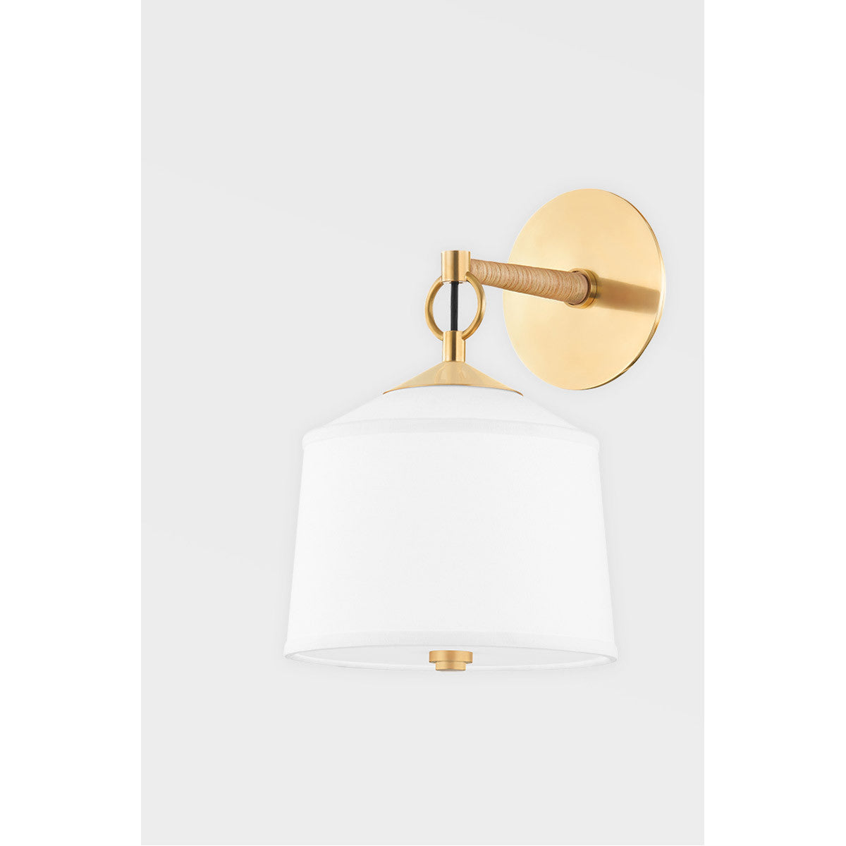 Hudson Valley Lighting White Plains Wall Sconce in Aged Brass 5200-AGB