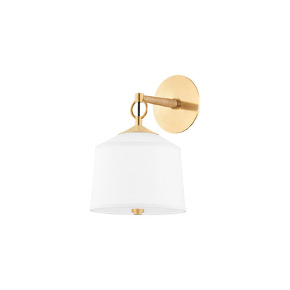 Hudson Valley LightingWhite Plains 1 Light Wall SconceAged Brass 5200-AGB