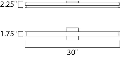 Maxim Spec 30" LED Bath Vanity in Gold 52004GLD