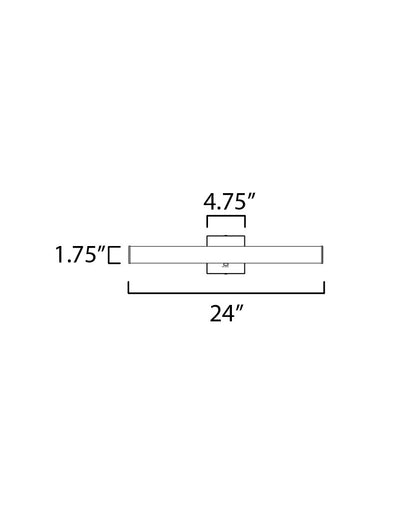 Maxim Spec 24" LED Bath Bar CCT Select in Polished Chrome 52032PC