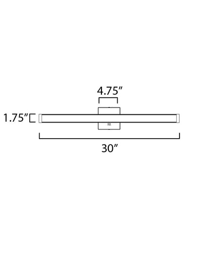 Maxim Spec 30" LED Bath Bar CCT Select in Satin Nickel 52034SN