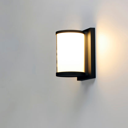 Maxim Barrel Small LED Outdoor Wall Sconce in Black 52125WTBK