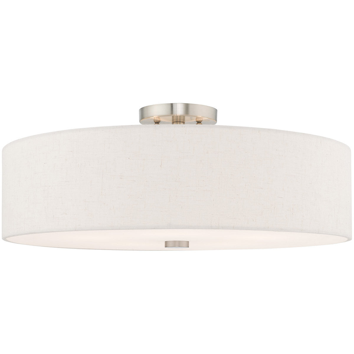 Livex Lighting Meridian Collection 5 Lt Brushed Nickel Ceiling Mount in Brushed Nickel 52141-91