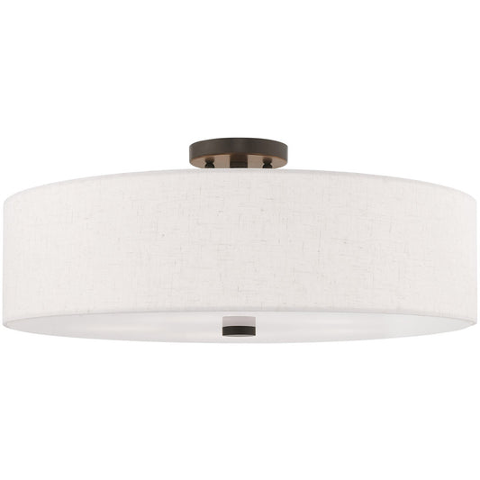 Livex Lighting Meridian Collection 5 Lt English Bronze Ceiling Mount in English Bronze 52141-92