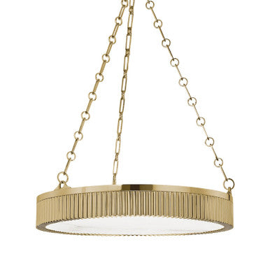 Hudson Valley Lighting Lynden Chandelier in Aged Brass 522-AGB