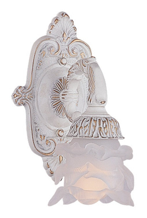 Crystorama Paris Market 1 Light Antique White Wall Mount 5221-AW