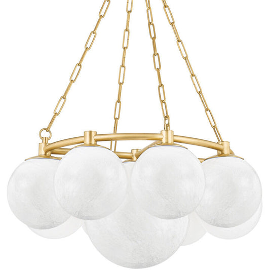 Hudson Valley Lighting Thornwood Chandelier in Aged Brass 5229-AGB