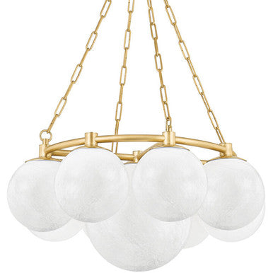 Hudson Valley Lighting Thornwood Chandelier in Aged Brass 5229-AGB