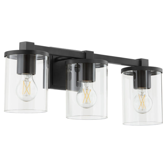 Quorum  Bolton 3 Light Vanity Wall Mount - Matte Black 523-3-59